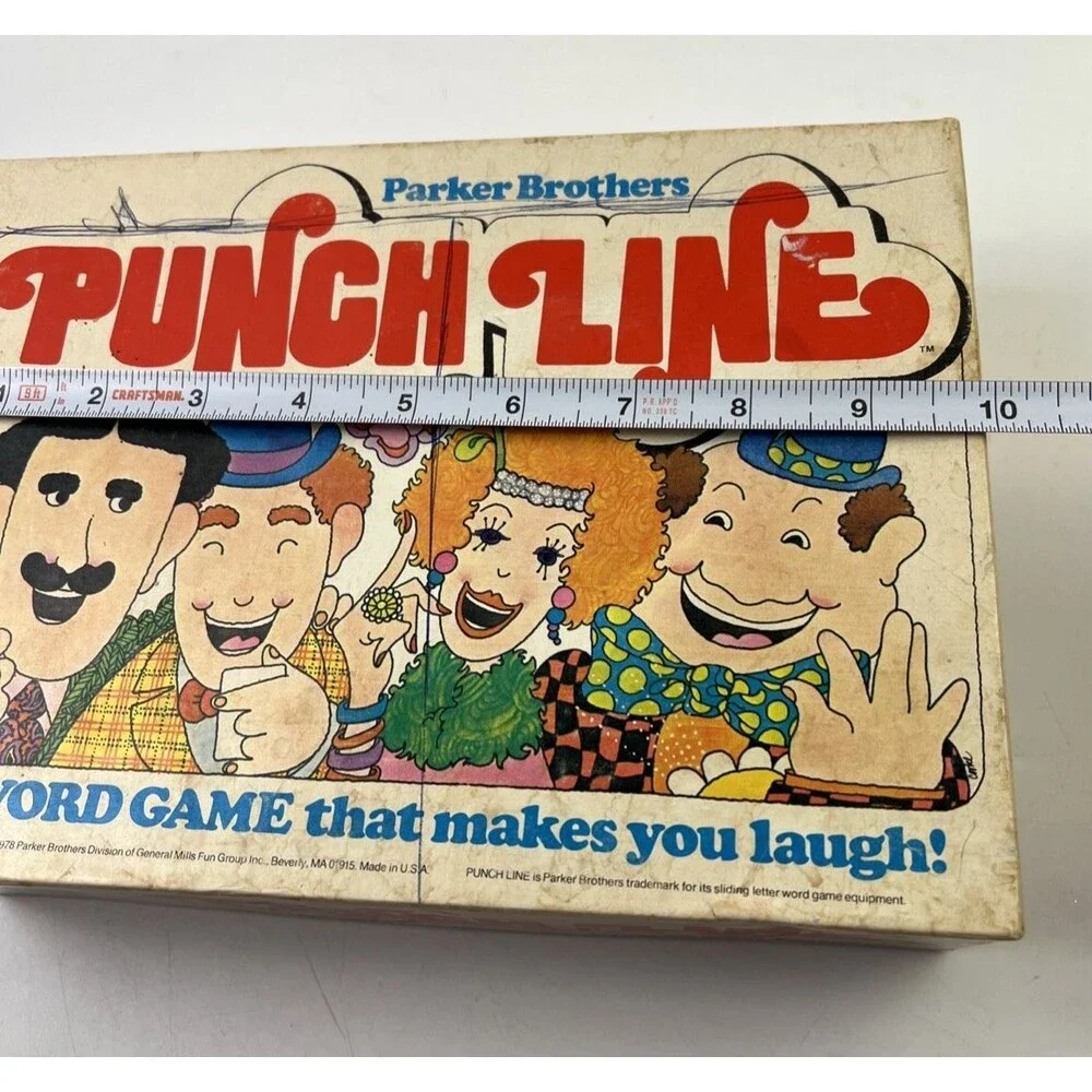 Vintage Parker Brothers Punch Line Word Game No. 106 Complete 1978